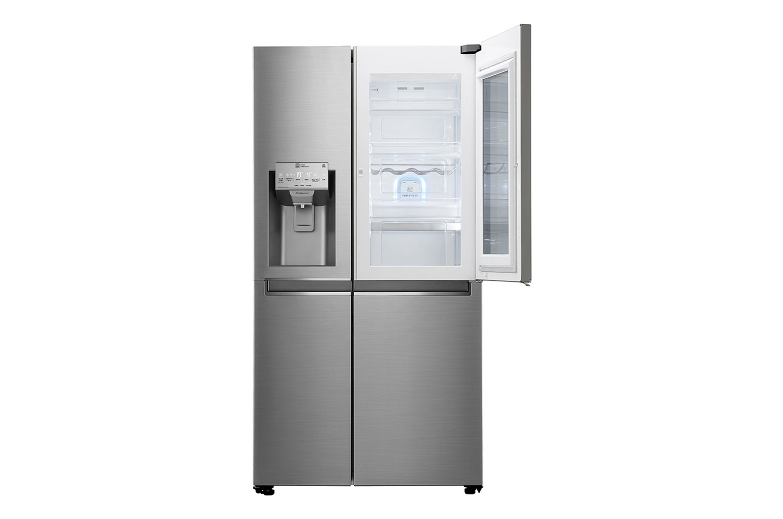 LG GSI960PZAZ side-by-side køle-fryseskab Fritstående 625 L F Rustfrit stål